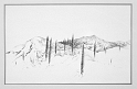 Italian Countryside, 13x21 inches, graphite pencil, 2002